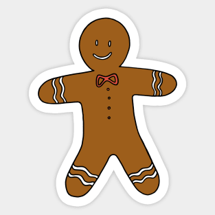 Gingerbread Man Sticker